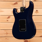 Pre-owned Fender Limited Player Stratocaster HSS Plus Top electric guitar Blue Burst with black pickguard