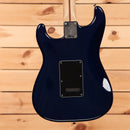 Pre-owned Fender Limited Player Stratocaster HSS Plus Top electric guitar Blue Burst with black pickguard
