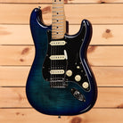 Fender Limited Player Stratocaster HSS Plus Top electric guitar Blue Burst pre-owned with maple neck