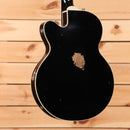Gretsch Limited Stephen Stern Masterbuilt Broadkaster semi-hollow electric guitar Black Paisley relic aged with white binding