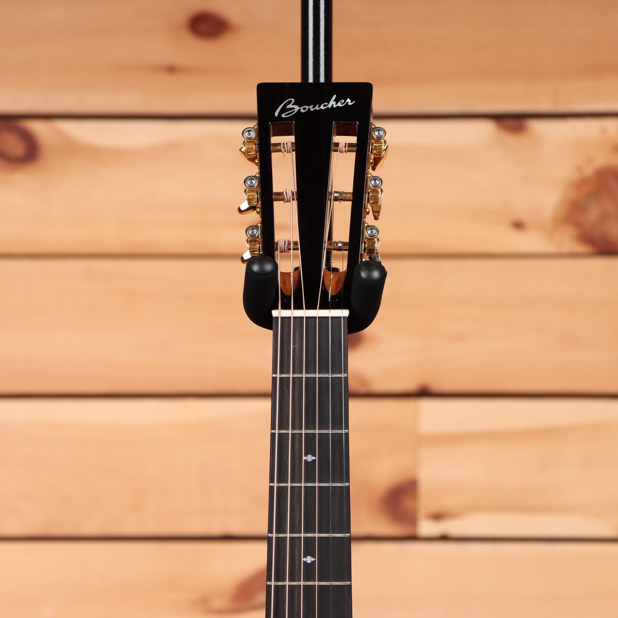 Boucher GRHG166T classical acoustic guitar natural finish with gold tuners and rosewood fretboard