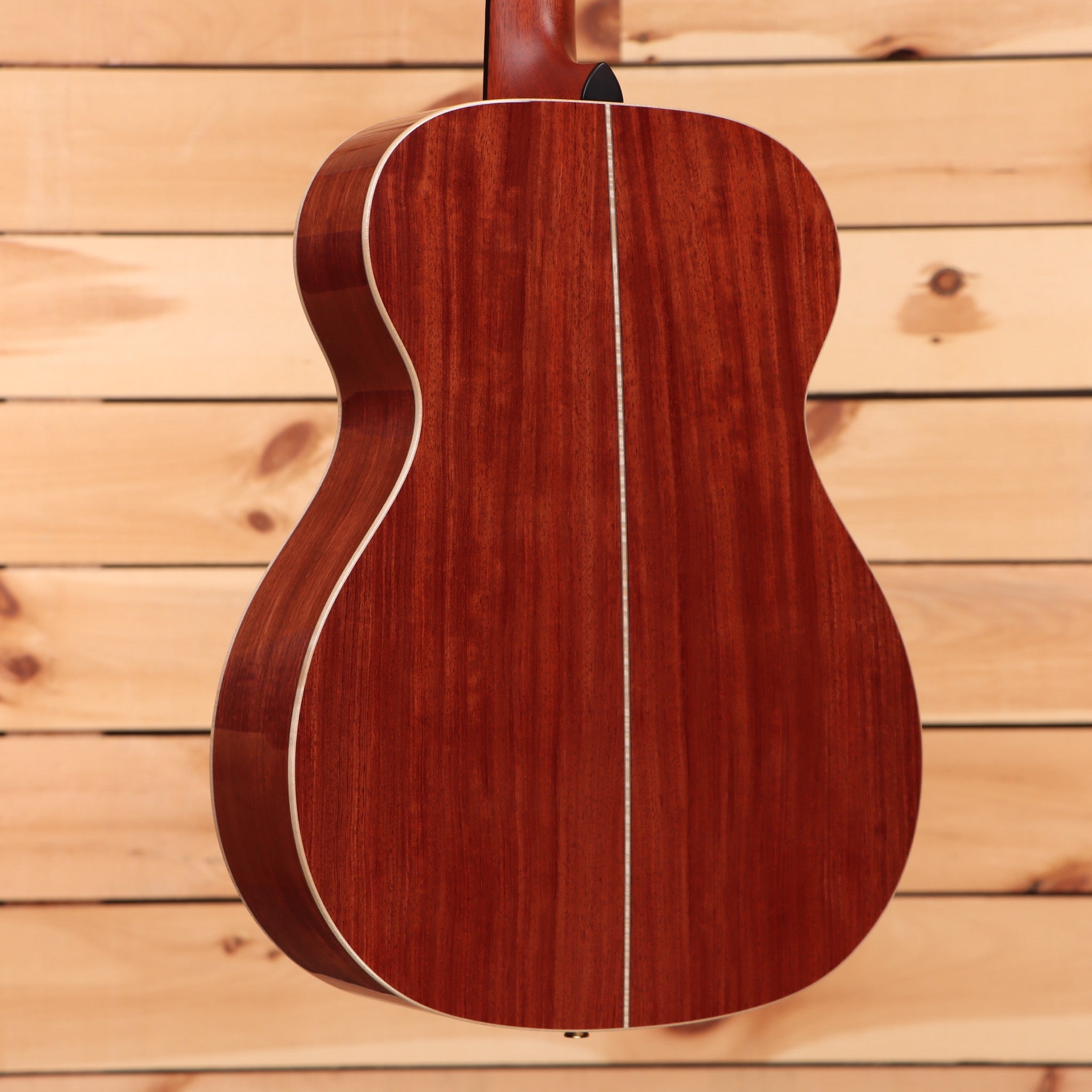 Boucher SG21G acoustic guitar natural finish with white binding and dreadnought body shape