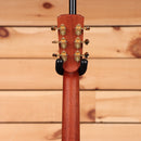Boucher SG21G natural acoustic guitar with gold tuning machines and mahogany back