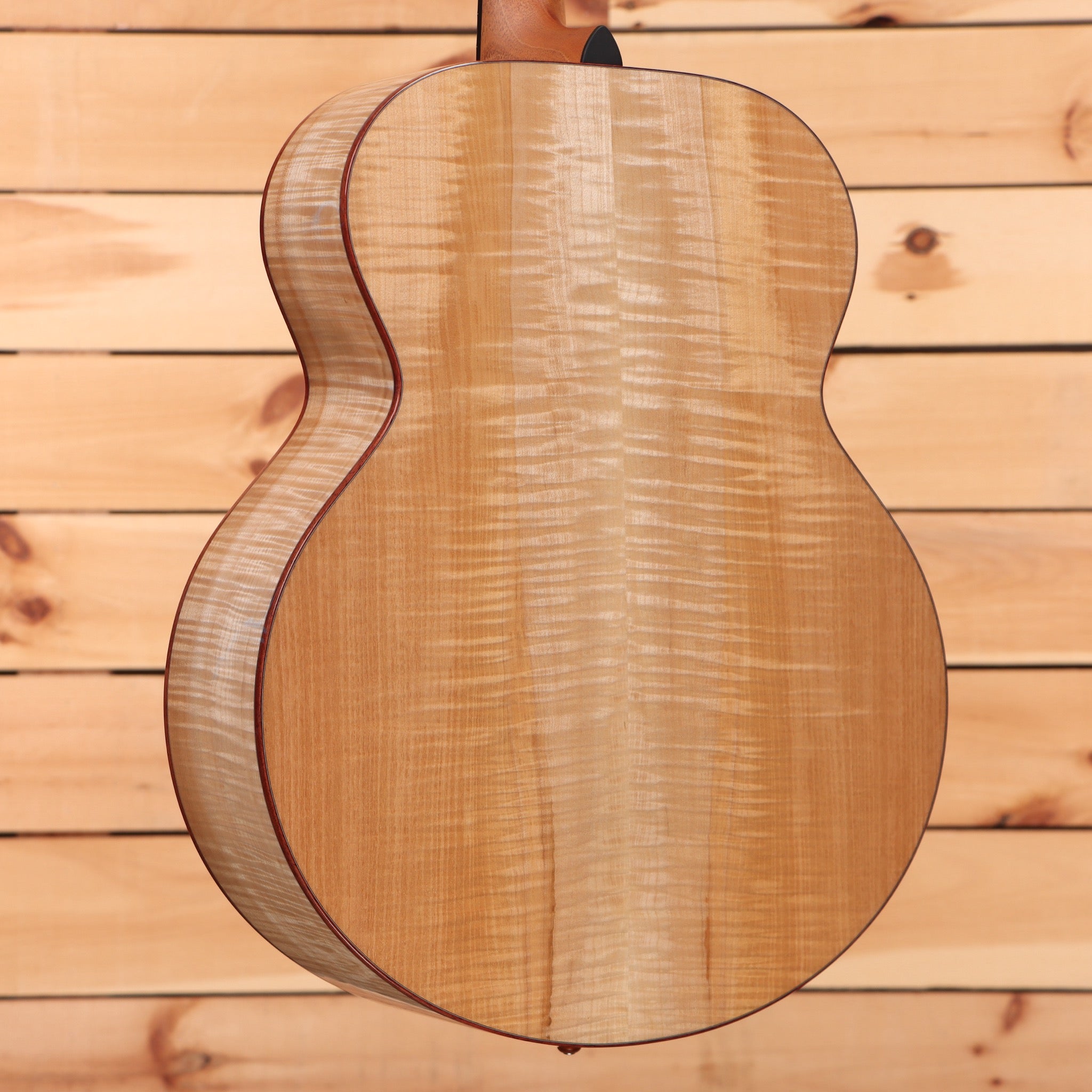 Boucher PSSG163 parlor acoustic guitar natural finish with figured wood grain back