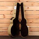 Boucher PSSG163 classical guitar natural finish with black velvet-lined case and gold hardware