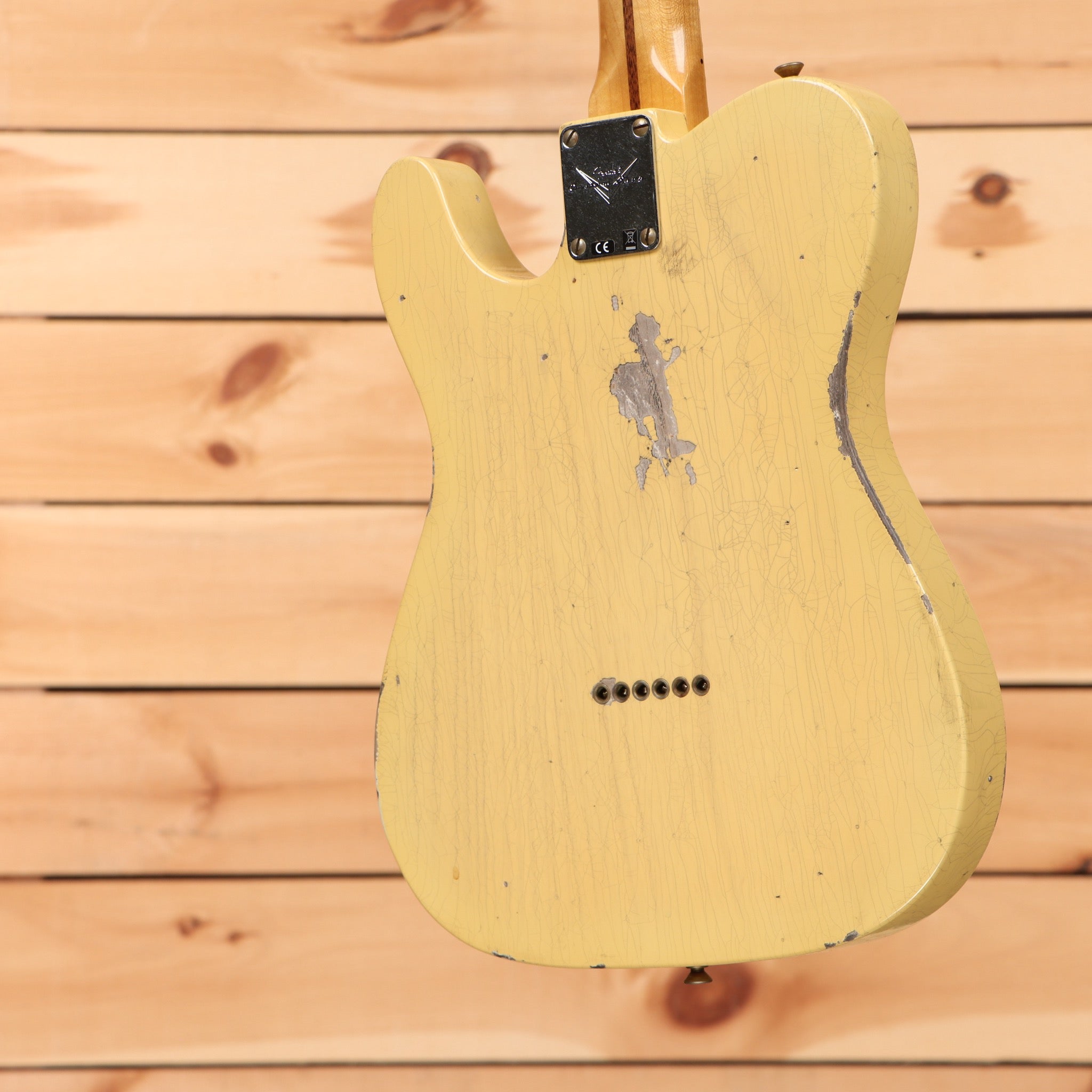 Fender Custom Shop 1950 Double Esquire Relic electric guitar Nocaster Blonde with single-coil pickups