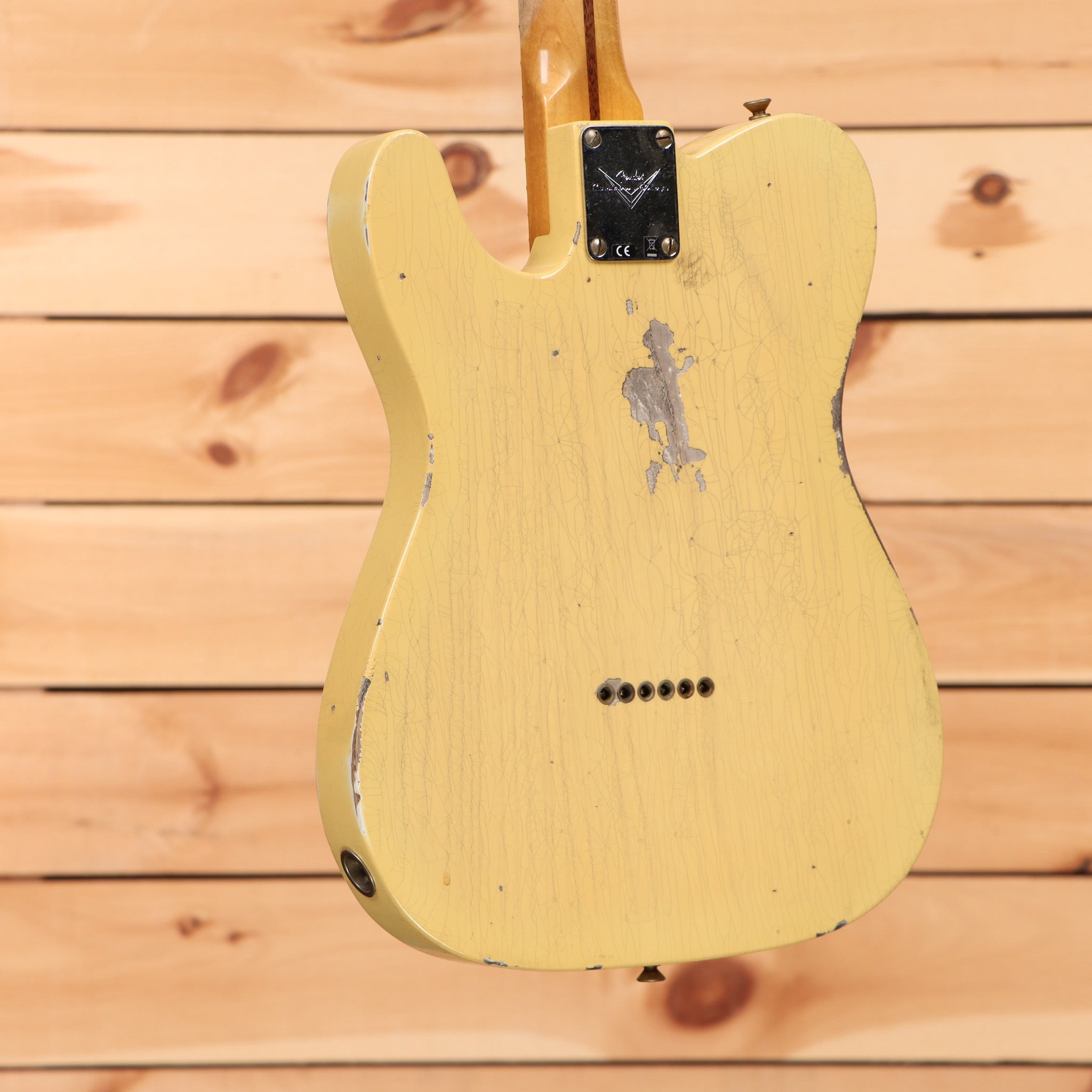 Fender Custom Shop 1950 Double Esquire Relic electric guitar Nocaster Blonde with single-coil pickups