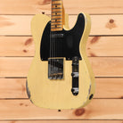 Fender Custom Shop 1950 Double Esquire Relic electric guitar Nocaster Blonde with black pickguard