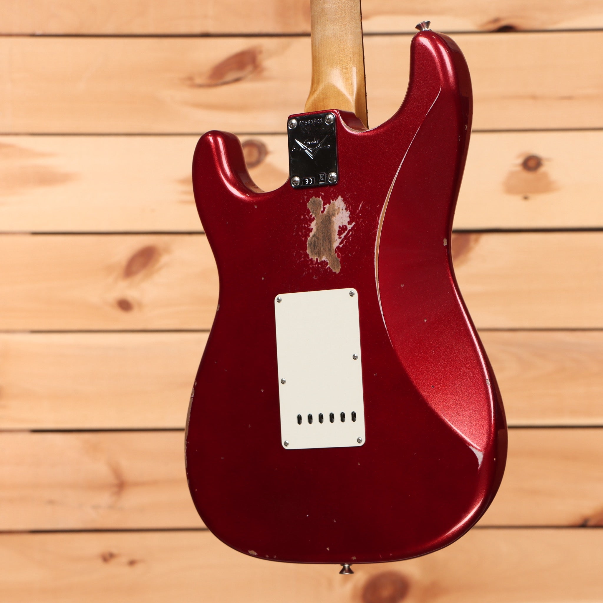Fender Custom Shop Righteous Reissue Late 1962 Stratocaster relic electric guitar Fire Mist Red with single-coil pickups