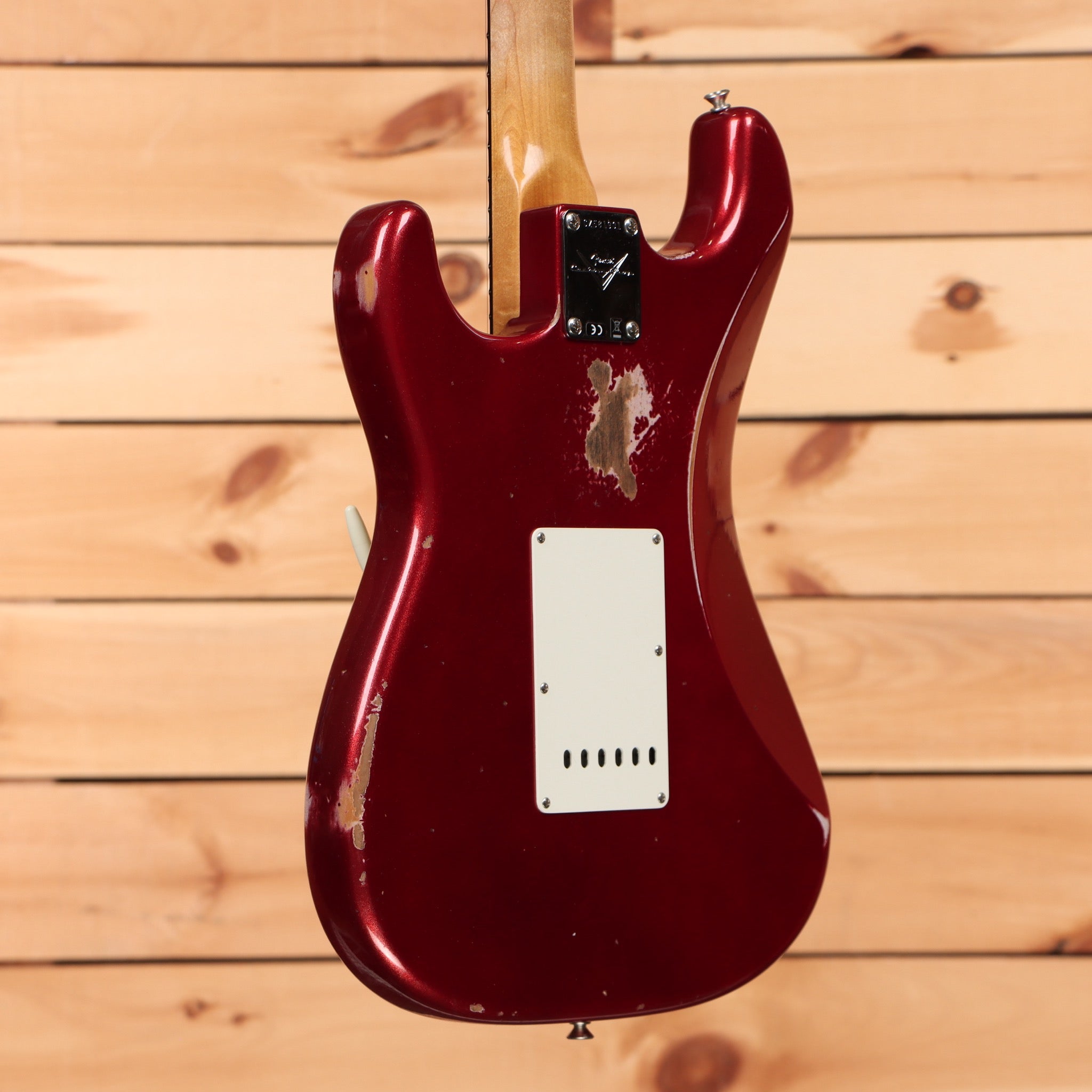 Fender Custom Shop Righteous Reissue Late 1962 Stratocaster relic electric guitar Fire Mist Red with single-coil pickups