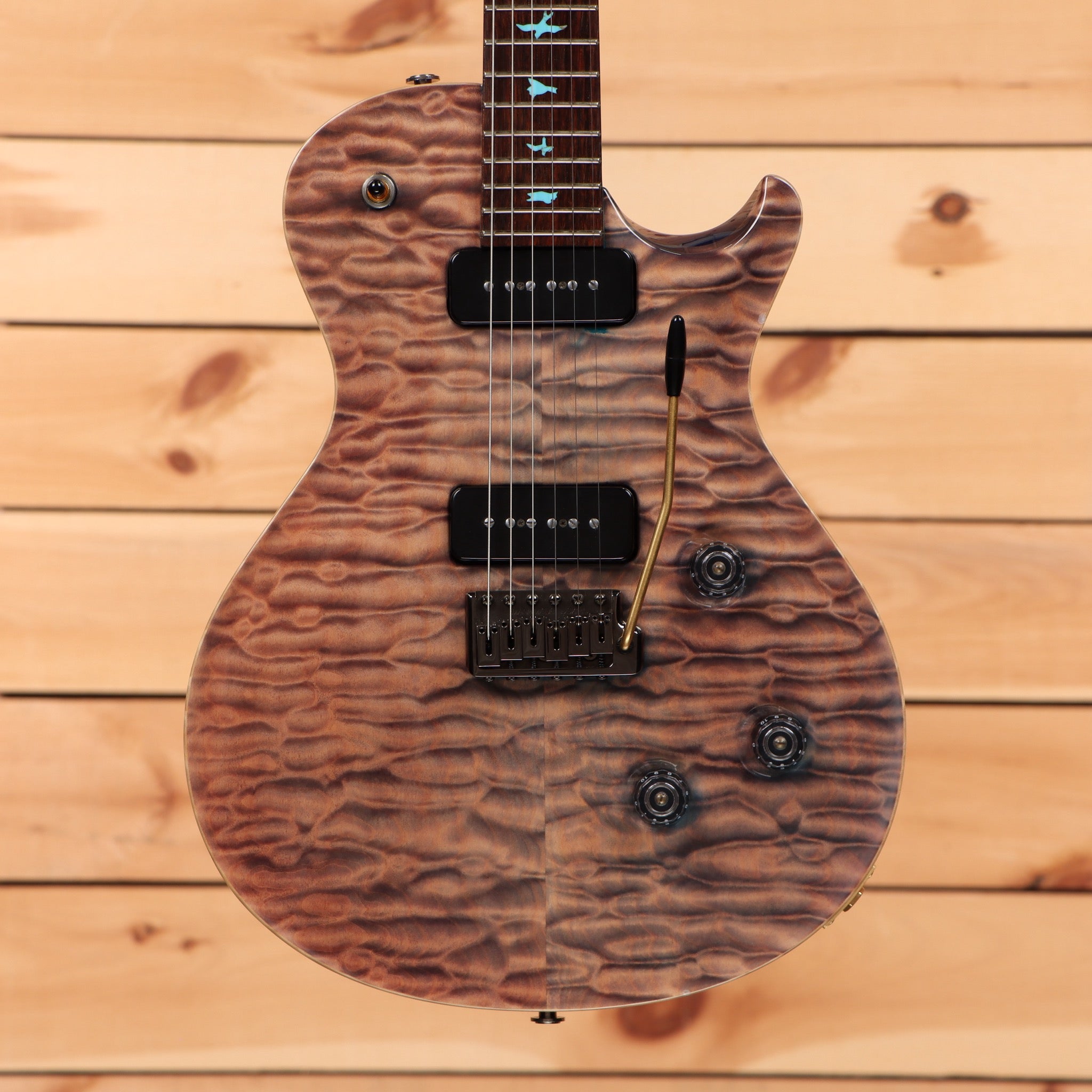 PRS Private Stock SingleCut Trem electric guitar turquoise quilt top with tremolo bridge