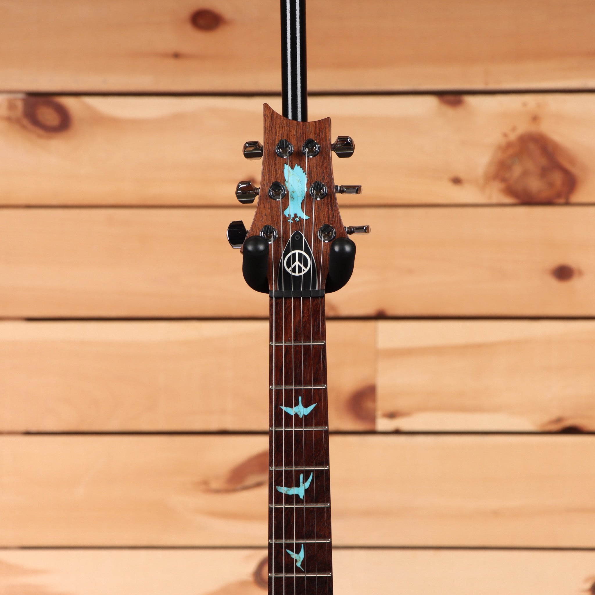 PRS Private Stock SingleCut Trem electric guitar turquoise quilt with tremolo bridge and inlays