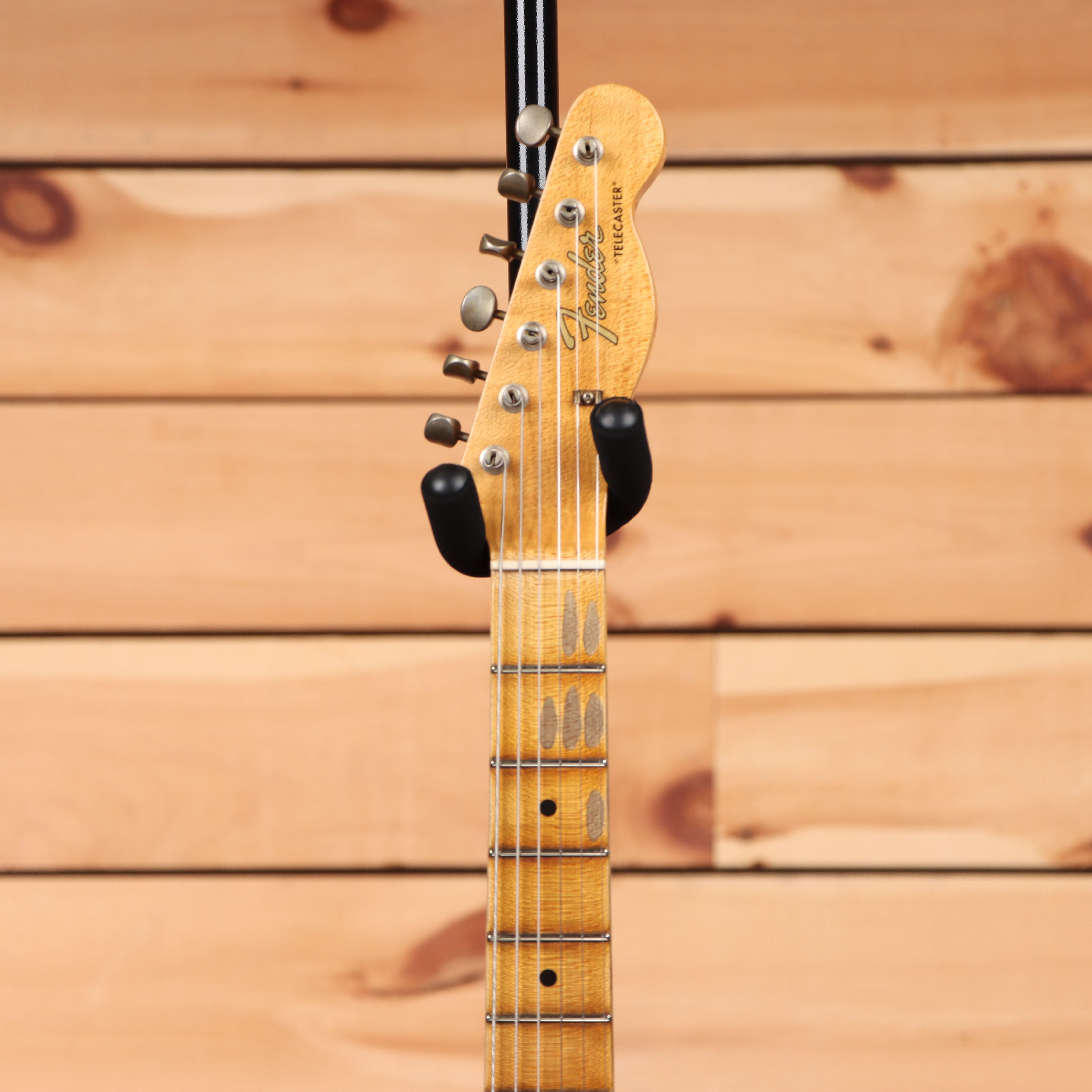 Fender Postmodern Telecaster Journeyman Relic electric guitar Faded Aged Candy Tangerine with maple neck