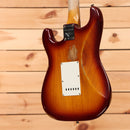 Fender Custom Shop Limited Troposphere Stratocaster heavy relic tobacco sunburst electric guitar with white pickguard