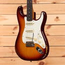 Fender Custom Shop Limited Troposphere Stratocaster electric guitar Heavy Relic Tobacco Sunburst with white pickguard and single-coil pickups