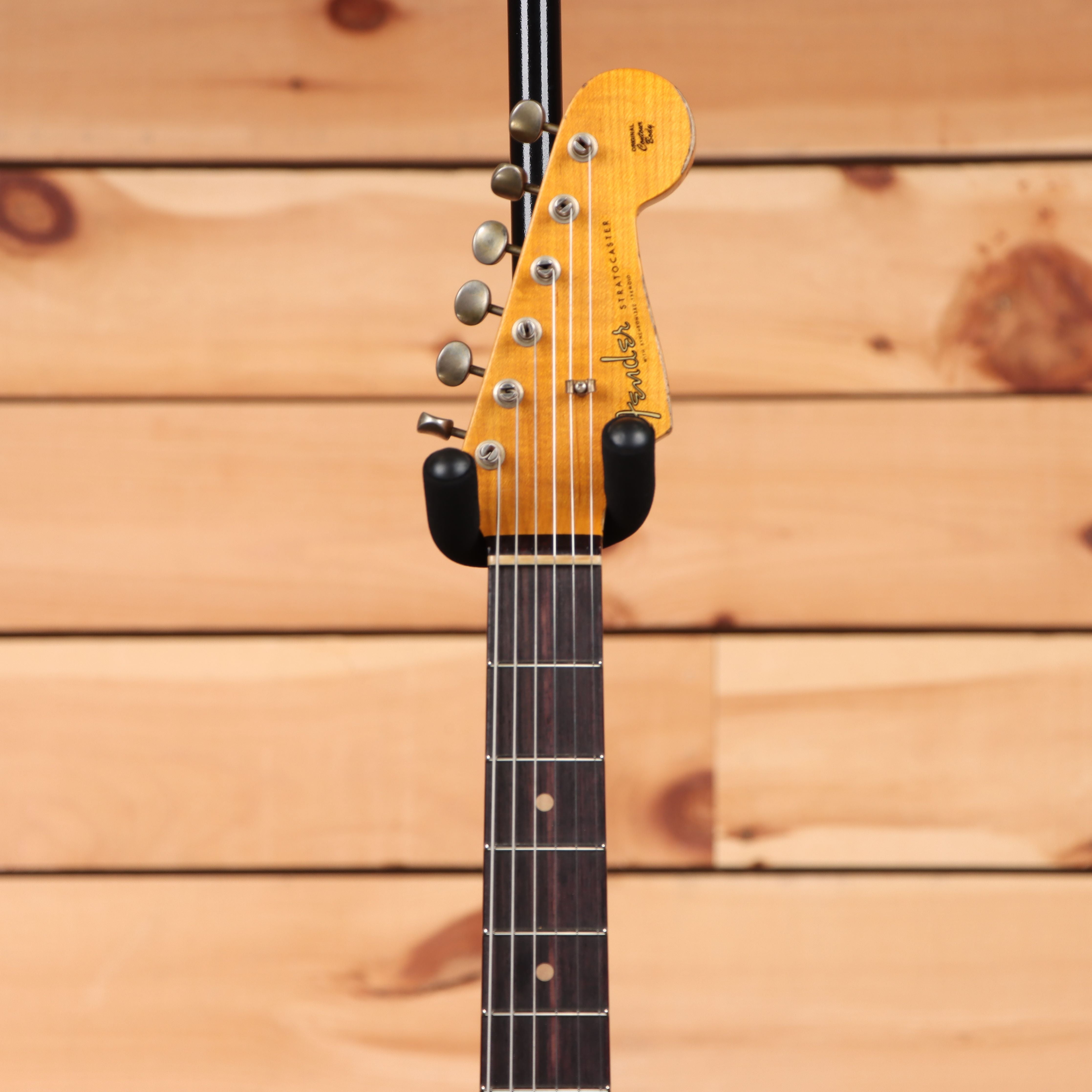 Fender Custom Shop Limited Troposphere Stratocaster heavy relic electric guitar tobacco sunburst with maple neck