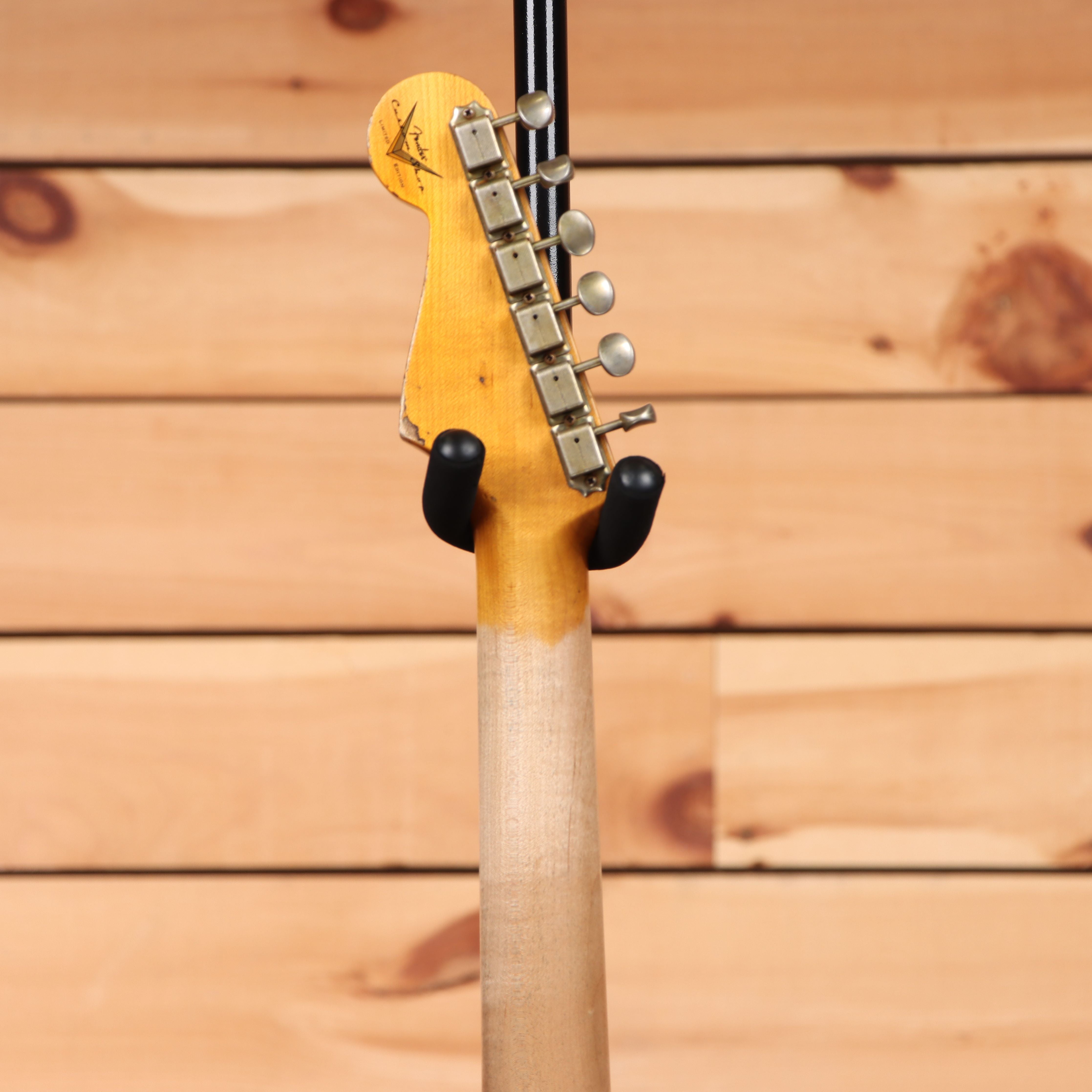 Fender Custom Shop Limited Troposphere Stratocaster heavy relic electric guitar tobacco sunburst with maple neck
