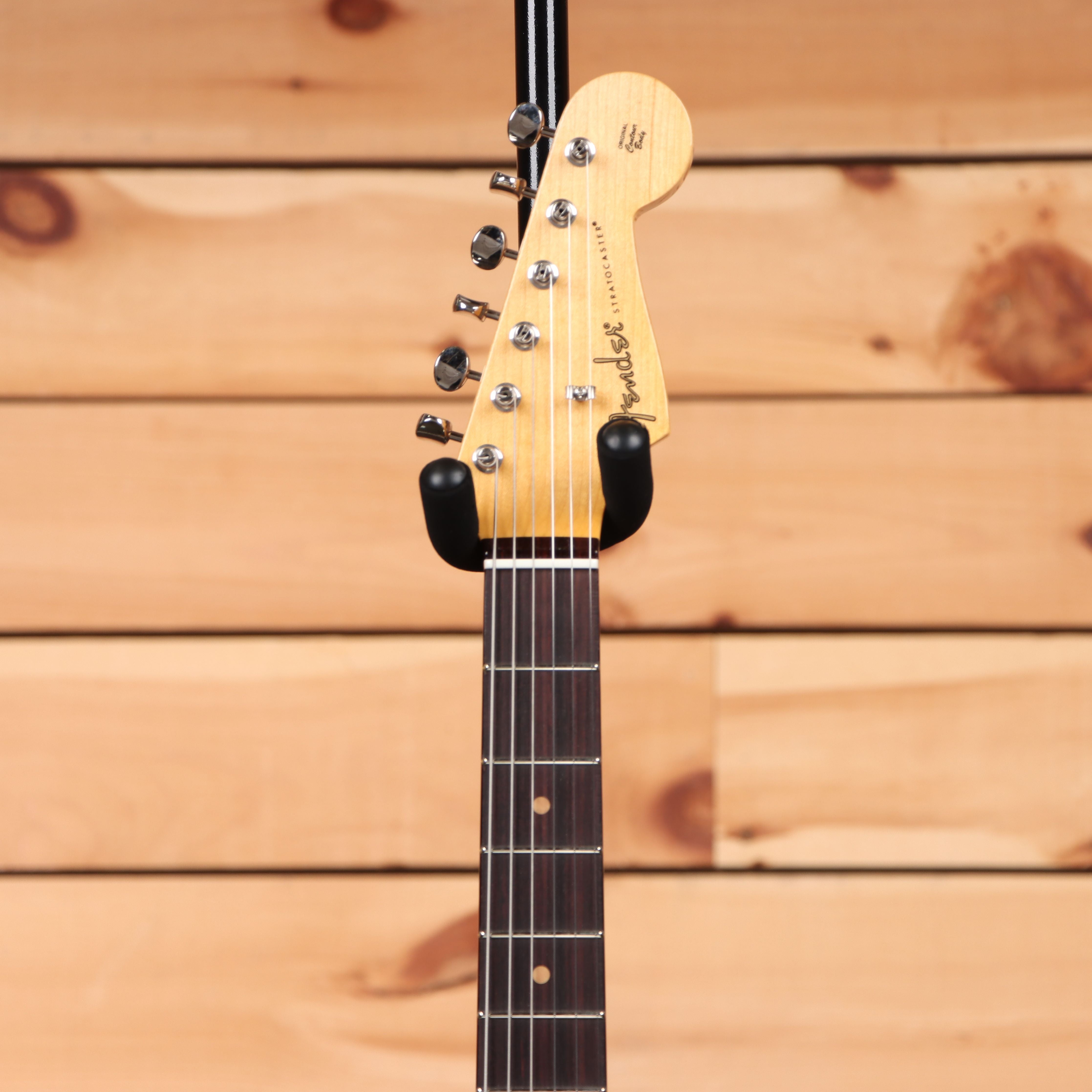 Fender Custom Shop Custom 1959 Hardtail Stratocaster electric guitar faded aged sonic blue with maple neck