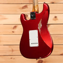 Fender Custom Shop Time Machine 1958 Stratocaster Relic electric guitar Faded Aged Candy Apple Red with white pickguard