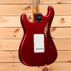 Fender Custom Shop Time Machine 1958 Stratocaster Relic electric guitar Candy Apple Red with white pickguard