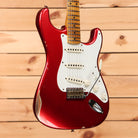 Fender Custom Shop Time Machine 1958 Stratocaster electric guitar Candy Apple Red relic with single-coil pickups