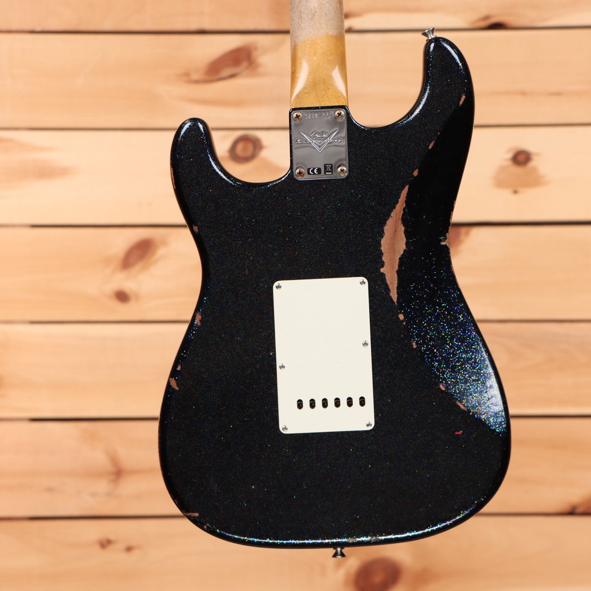 Fender Custom Shop Righteous Reissue Late 1962 Stratocaster relic aged holoflake electric guitar with maple neck