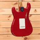 Fender Custom Shop Limited 1967 Stratocaster HSS Relic electric guitar Dakota Red aged finish with white pickguard