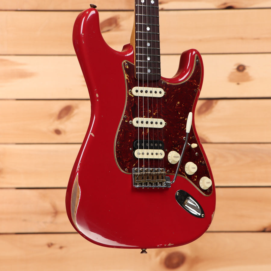 Fender Custom Shop Limited 1967 Stratocaster HSS Relic electric guitar Dakota Red with tortoiseshell pickguard