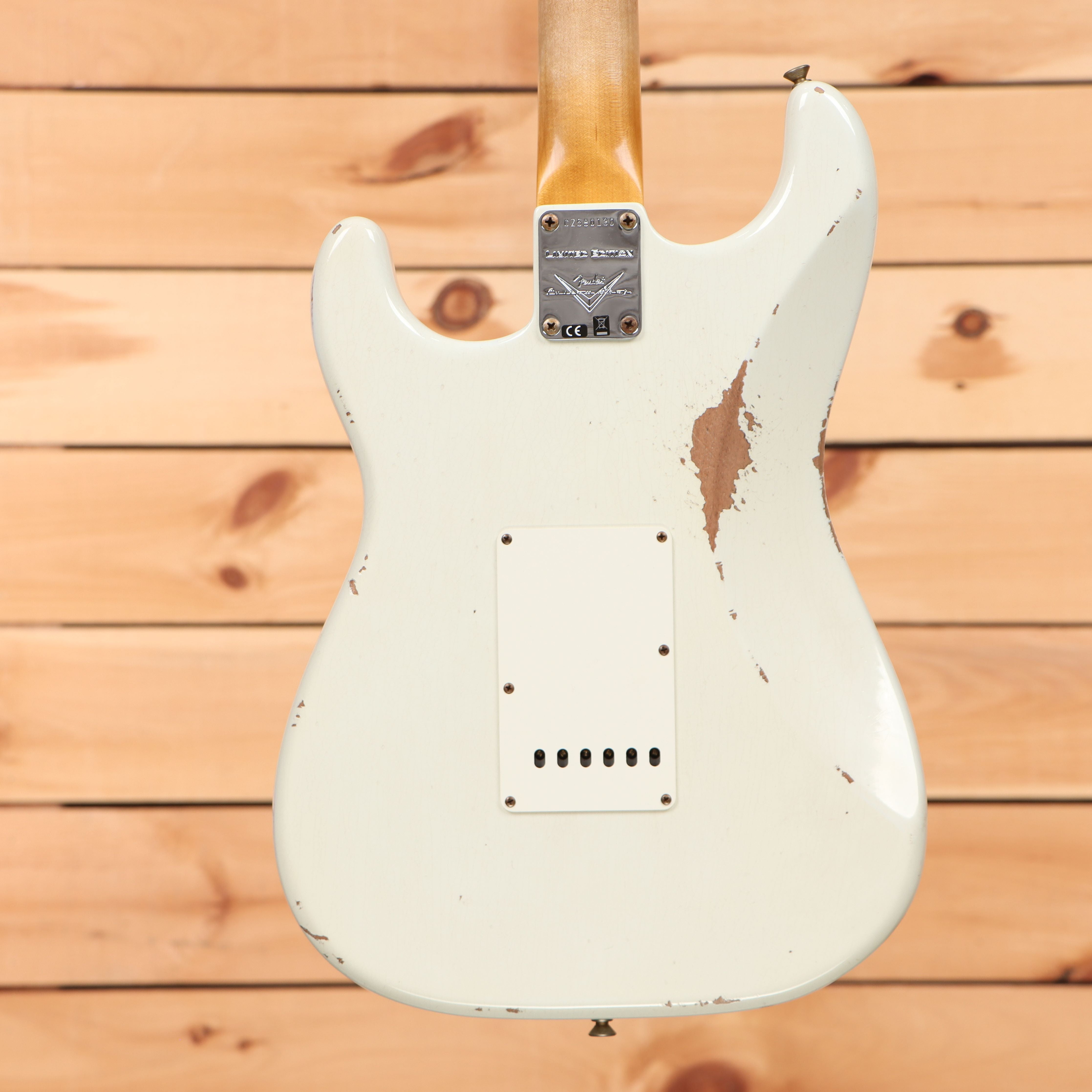 Fender Custom Shop Limited 1967 Stratocaster HSS Relic electric guitar Olympic White aged finish single-coil pickups