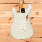 Fender Custom Shop Limited 1967 Stratocaster HSS Relic electric guitar Aged Olympic White with single-coil pickups