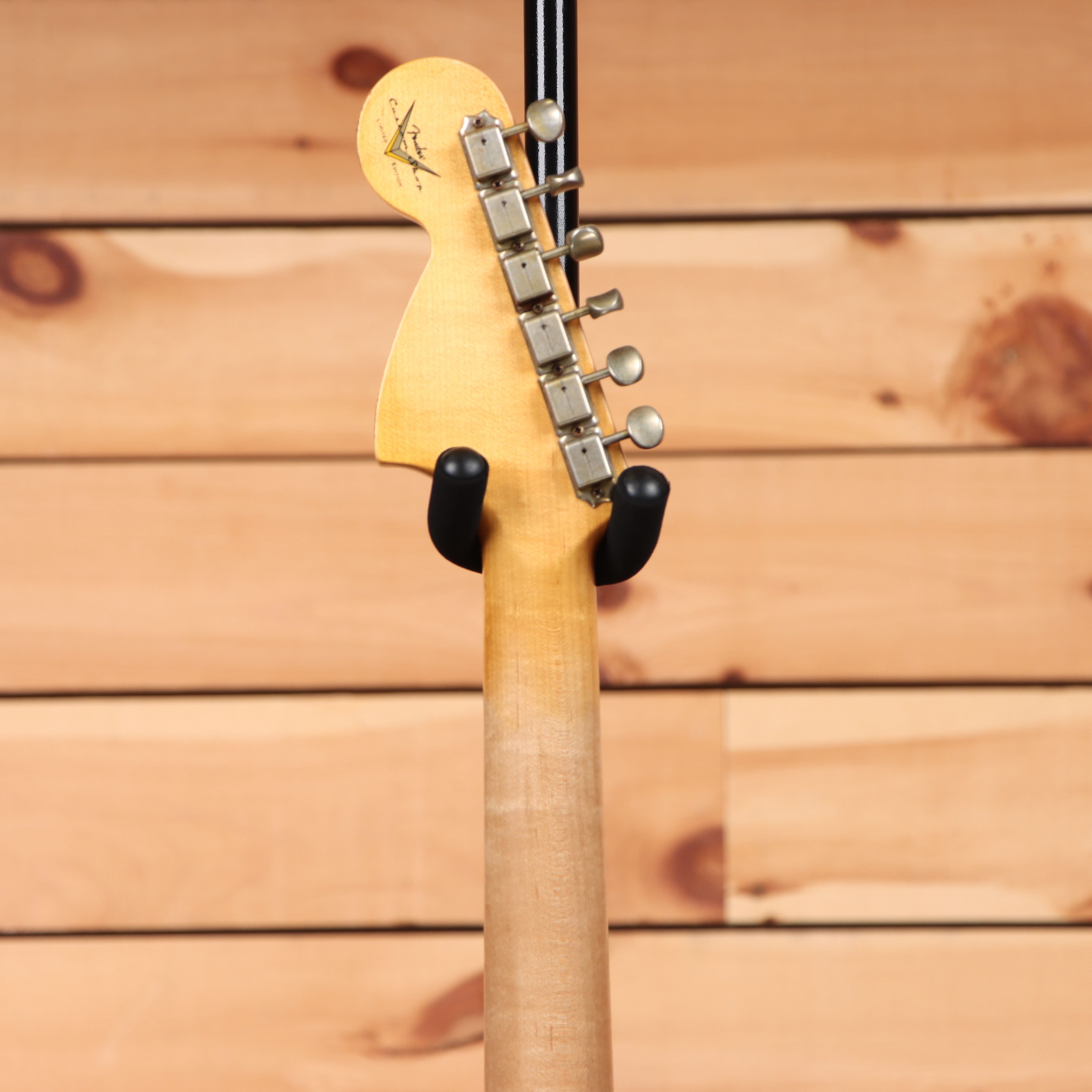 Fender Custom Shop Limited 1967 Stratocaster HSS Relic electric guitar Olympic White with aged maple neck