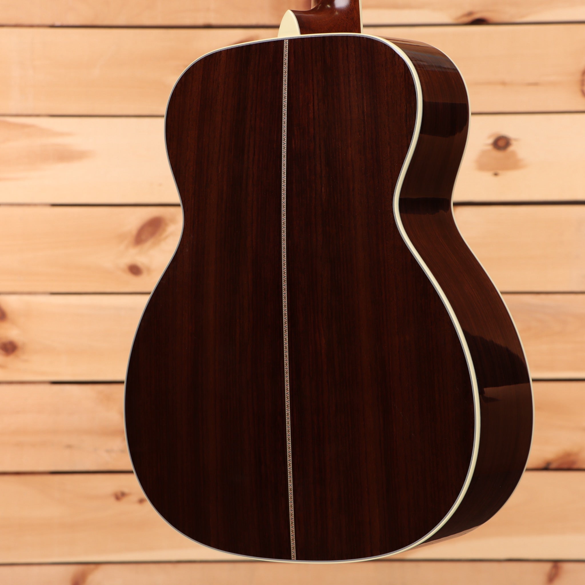 Martin J40 dreadnought acoustic guitar natural finish with cream binding and rosewood back sides