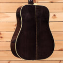 Gibson Dove Original M2M dreadnought acoustic guitar trans ebony finish with cream binding