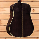 Gibson Dove Original M2M dreadnought acoustic guitar trans ebony finish with cream binding