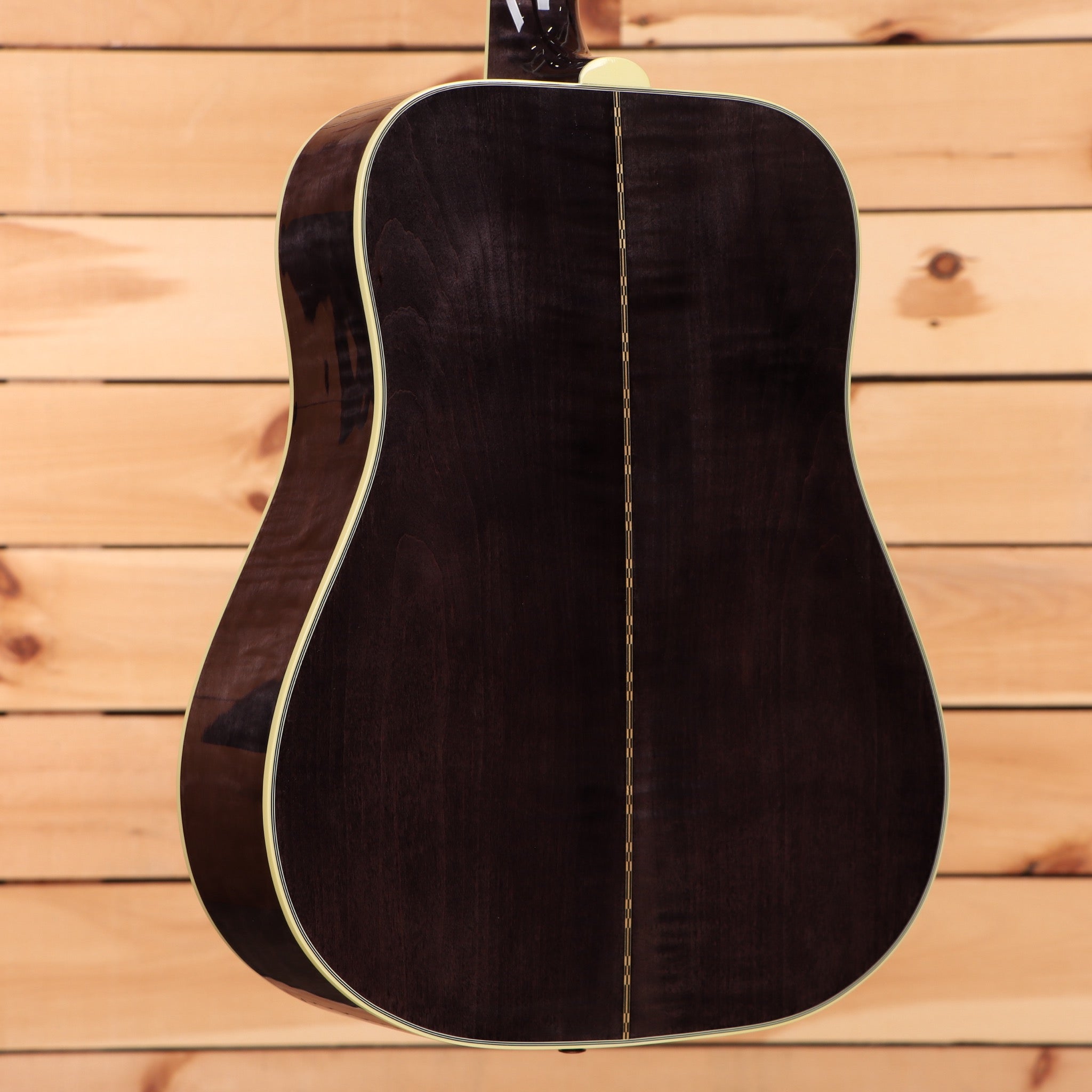 Gibson Dove Original M2M dreadnought acoustic guitar trans ebony finish with cream binding