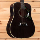 Gibson Dove Original dreadnought acoustic guitar Trans Ebony with hummingbird inlay pickguard