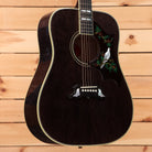 Gibson Dove Original dreadnought acoustic guitar Trans Ebony with hummingbird inlay pickguard