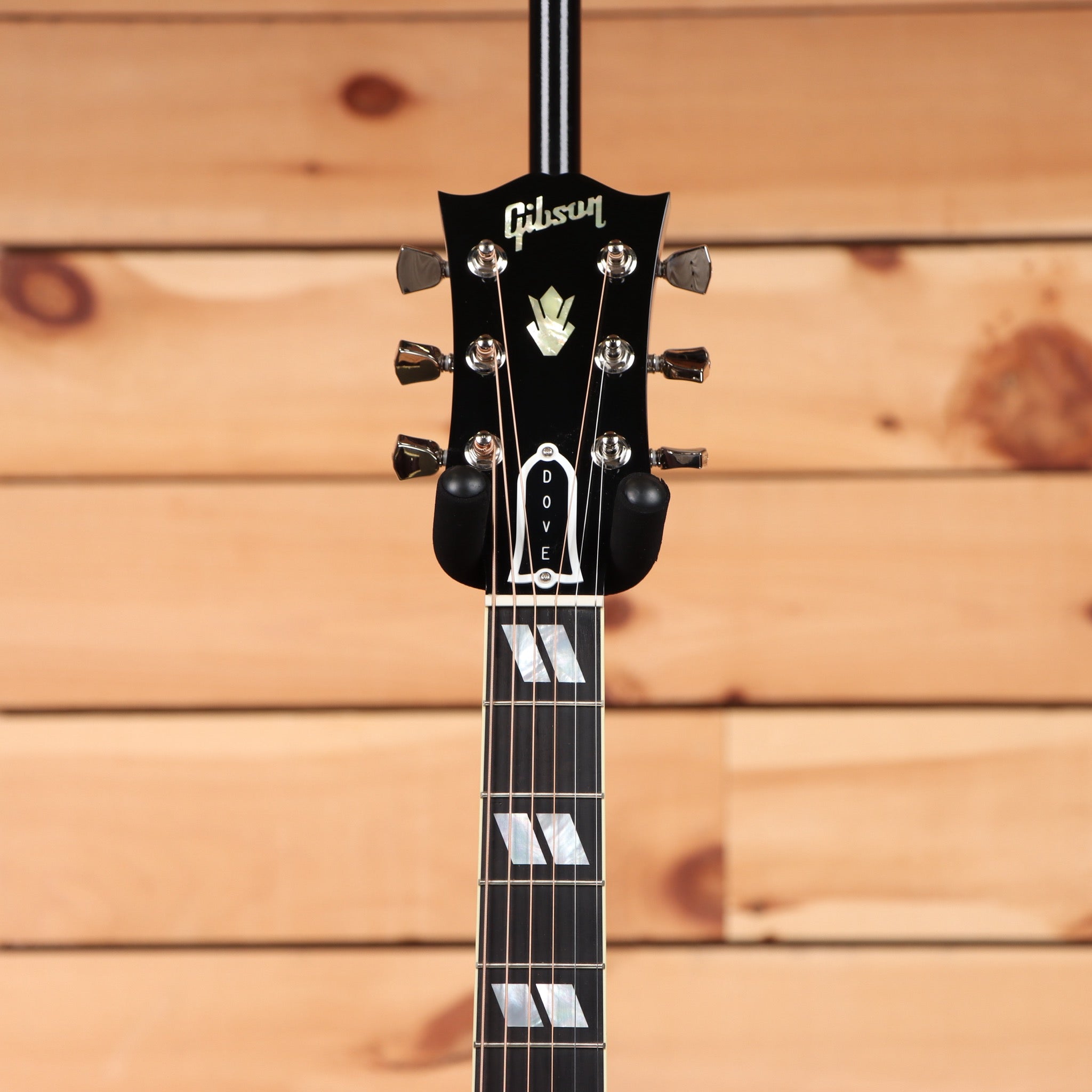 Gibson Dove Original M2M acoustic guitar Trans Ebony with block inlays and mahogany neck