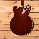 Eastman T185MX semi-hollow body electric guitar Goldburst with maple binding and f-holes