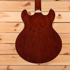 Eastman T185MX semi-hollow body electric guitar Goldburst with flamed maple back and sides