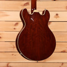 Eastman T185MX semi-hollow body electric guitar Goldburst with flamed maple top and f-holes
