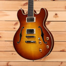 Eastman T185MX semi-hollow body electric guitar Goldburst finish with dual humbucker pickups