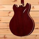 Eastman T186MX semi-hollow electric guitar classic red finish with maple binding