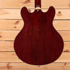Eastman T186MX semi-hollow body electric guitar classic red finish with maple binding and f-holes