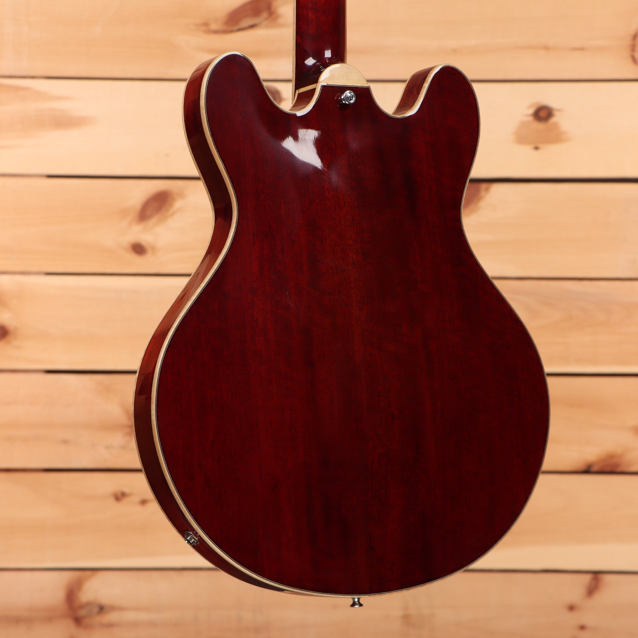 Eastman T186MX semi-hollow electric guitar classic burgundy with maple binding