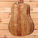 Boucher LESG172 dreadnought acoustic guitar natural finish with figured wood grain back and sides