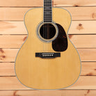 Martin J40 dreadnought acoustic guitar natural finish with dark pickguard and ebony fretboard