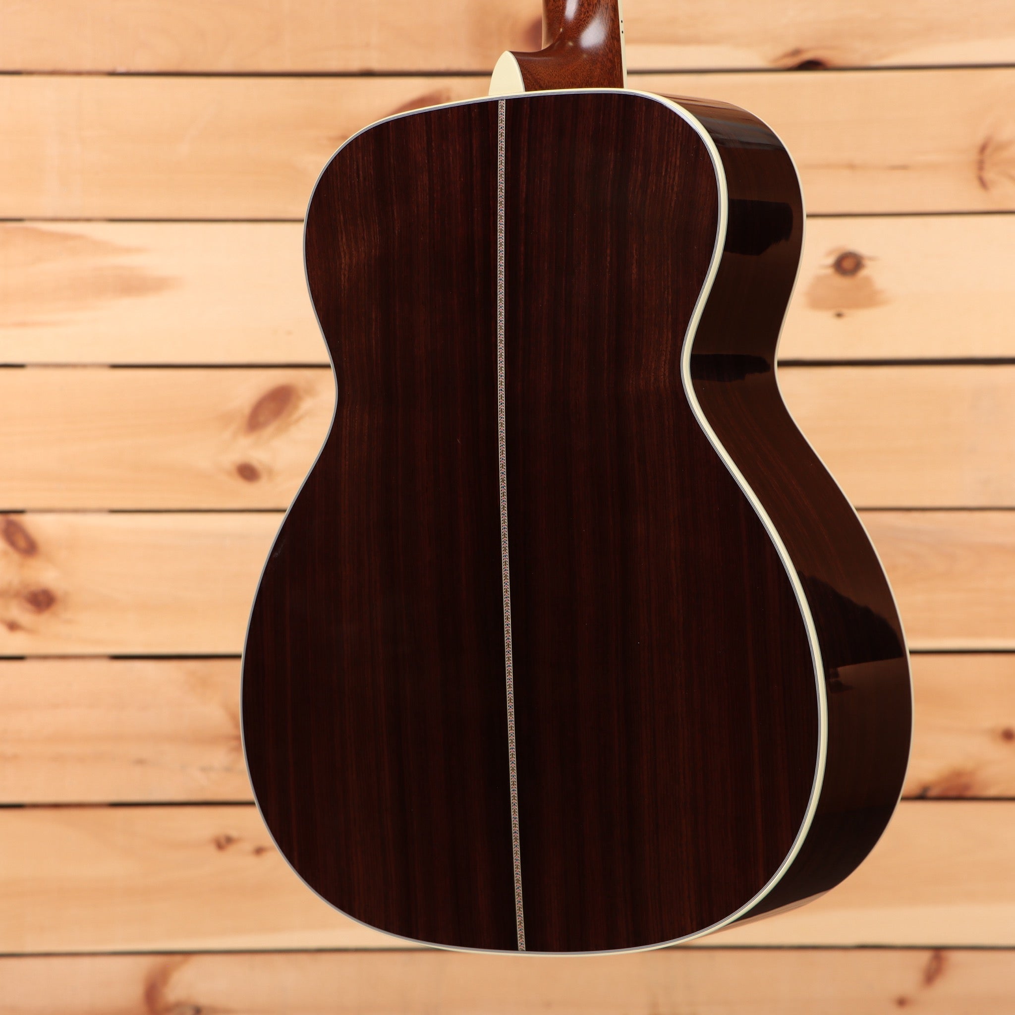 Martin J40 dreadnought acoustic guitar natural finish with white binding and rosewood back
