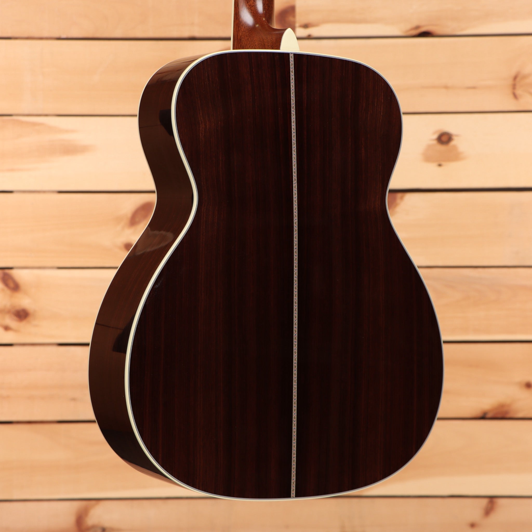 Martin J40 dreadnought acoustic guitar natural finish with white binding and rosewood back