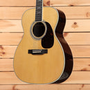 Martin J40 dreadnought acoustic guitar natural finish with black pickguard and rosewood back